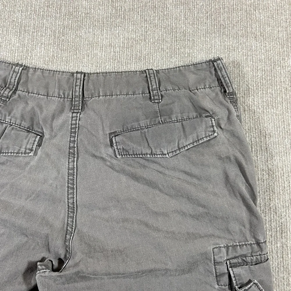 Gap Khakis Lived In Cargo Shorts Mens 31 Grey Relaxed Fit Cotton Utility Outdoor